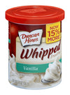 Duncan Hines Whipped Vanilla Frosting, 8-14 OZ Cans