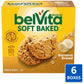 Belvita Soft Baked Banana Bread Breakfast Biscuits, 30 Total Packs, 6 Boxes (1 Biscuit Per Pack)