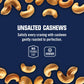 Kars Nuts Unsalted Cashews, 3 oz Individual Snack Packs - Bulk Pack of 12, Gluten-Free Snack Mix