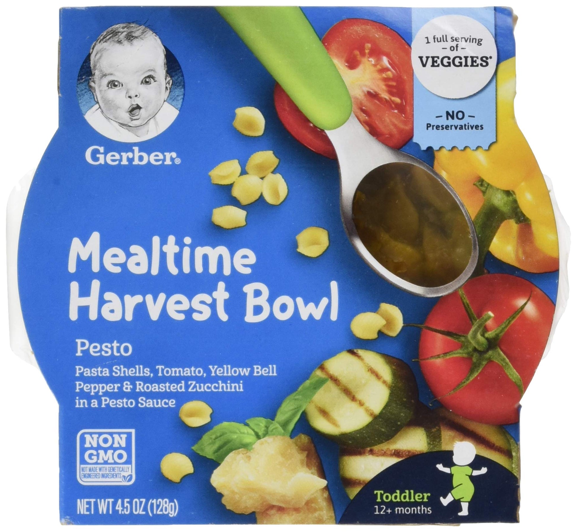 Gerber Up Age Mealtime Harvest Bowl Pesto, 4.5 Oz