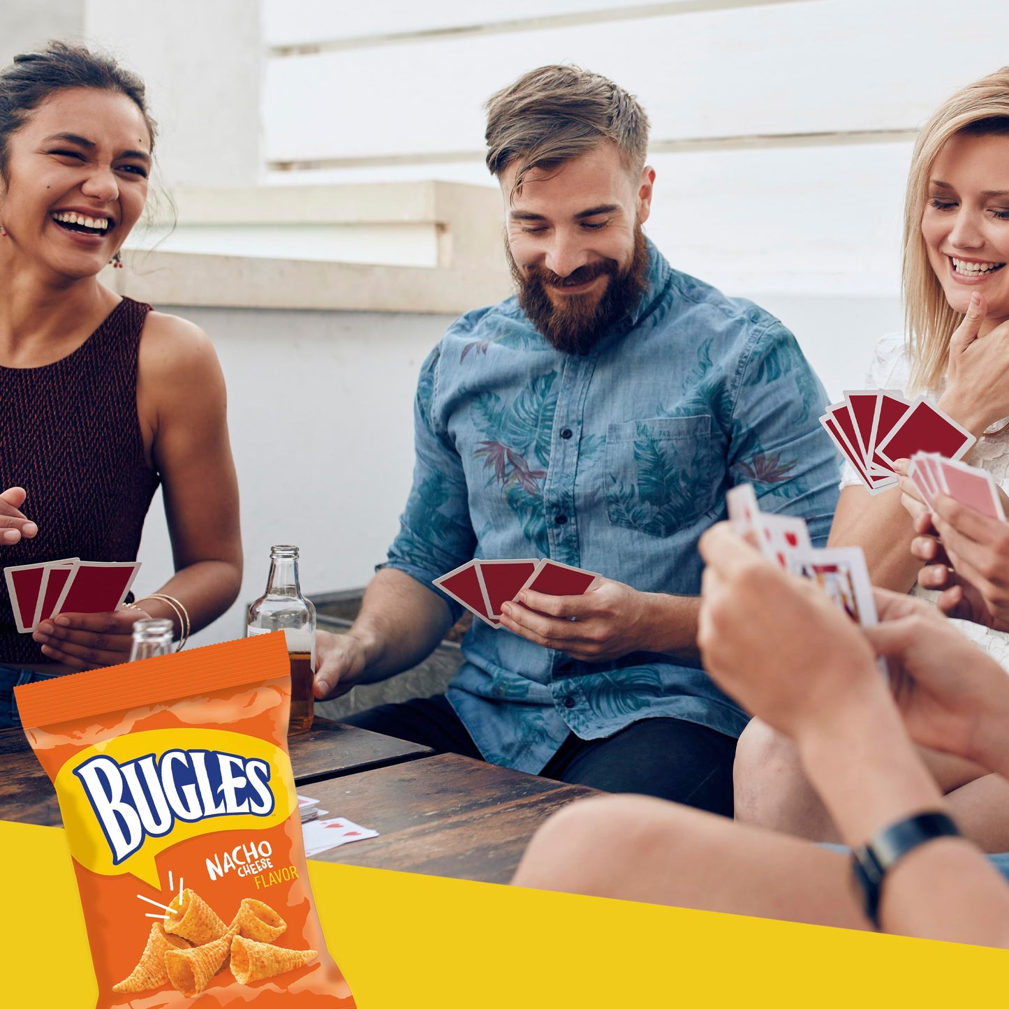 Bugles Corn Snacks, Nacho Cheese, 0.875 Oz (Pack Of 60)