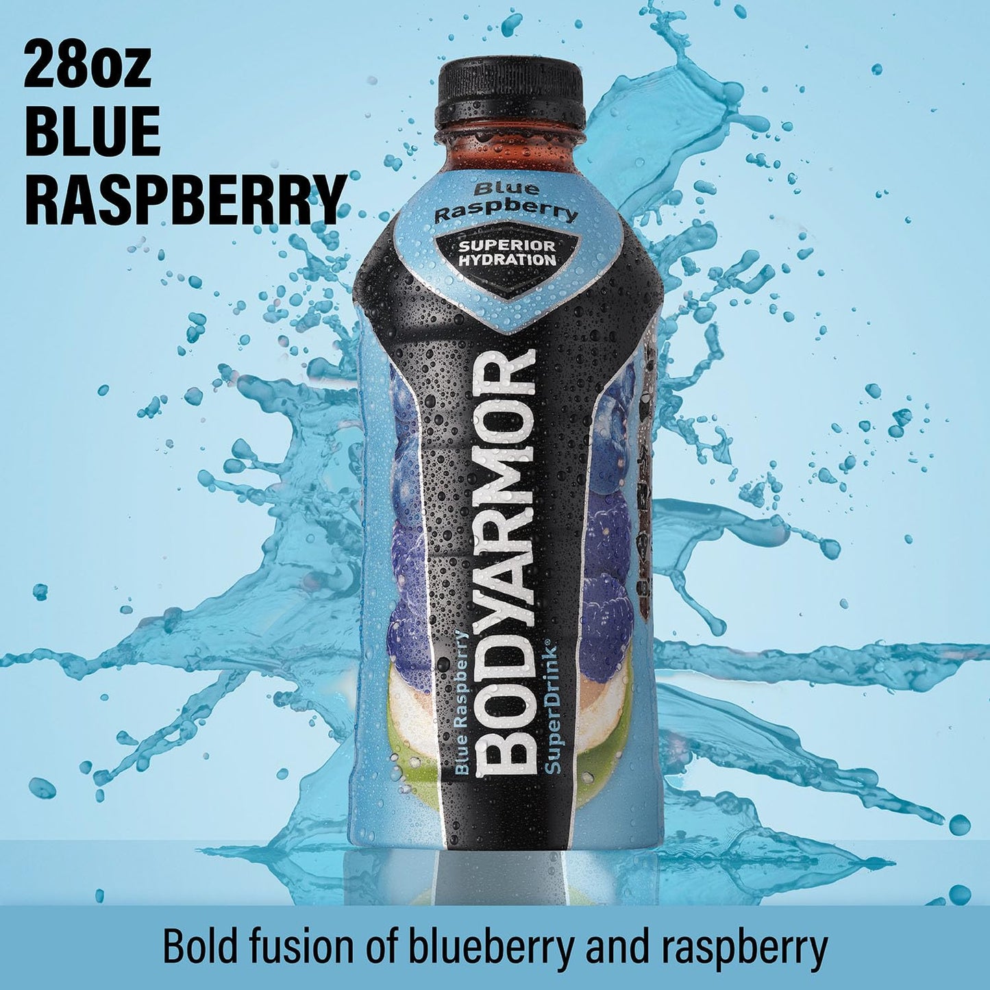 BODYARMOR Sports Drink Sports Beverage, Blue Raspberry, Coconut Water Hydration, Natural Flavors With Vitamins, Potassium-Packed