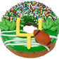 Lucks Dec-Ons Decorations Molded Sugar/Cup-Cake Topper  Football  1.125 Inch  264 Count