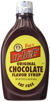 Foxs U-Bet Chocolate Syrup, 20 Ounce - Pack of 12, Rich Chocolate Flavor, Perfect for Desserts and Beverages