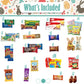 Easter Snack Box (114 Count) Filled With Candy, Peelable Gummies, Treats, Bunny And More, Great Package For Family, Friends, Kid