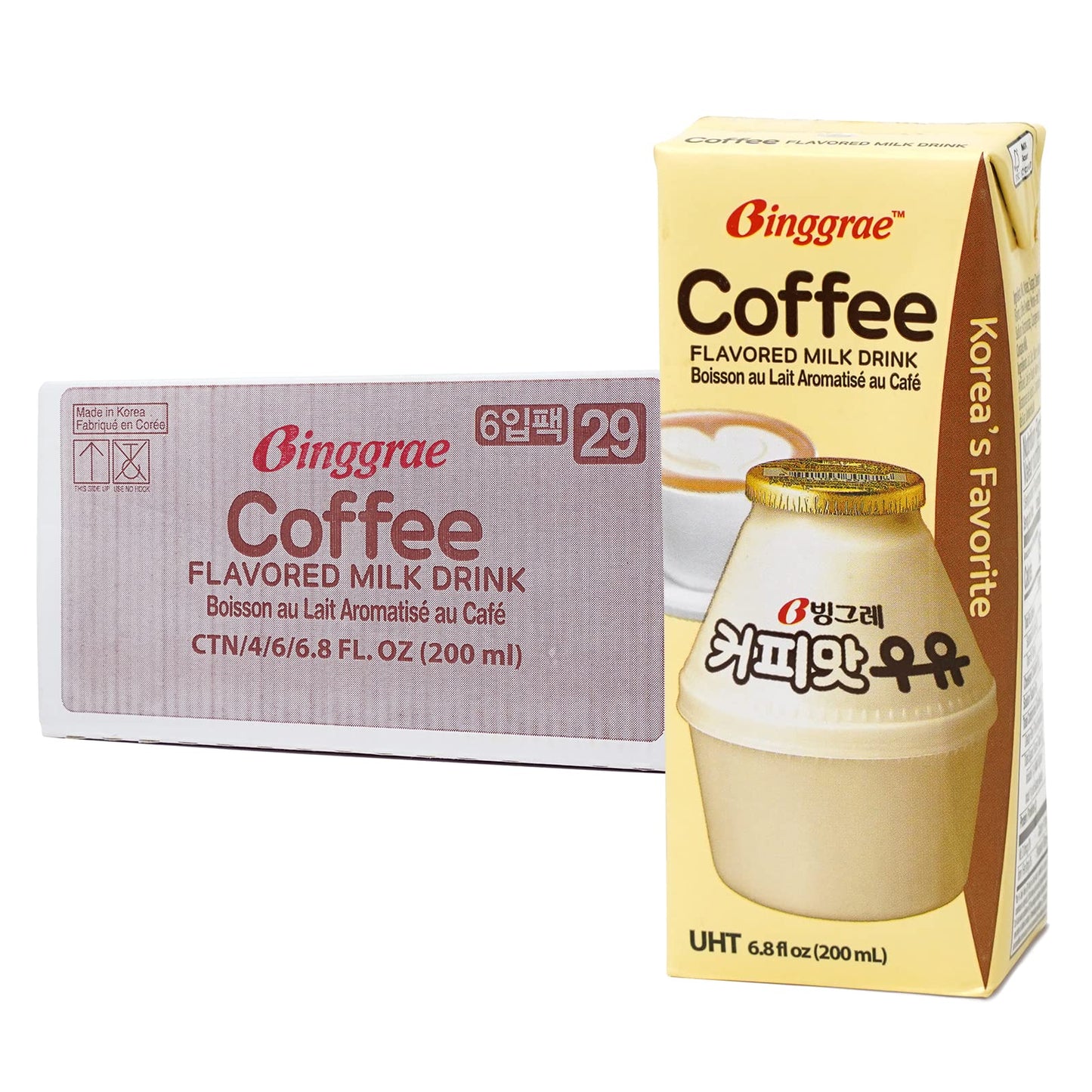 Binggrae Coffee Flavored Milk (Pack of 24)