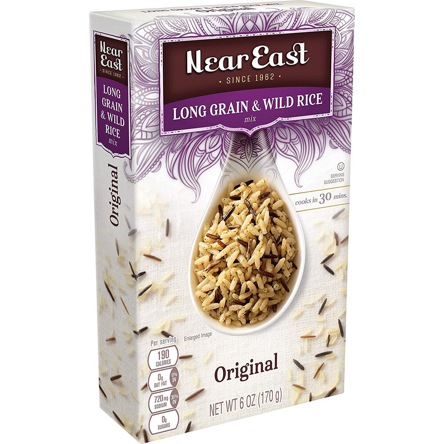 Near East, Long Grain & Wild Rice Mix, Original, 6Oz Box (Pack Of 6)