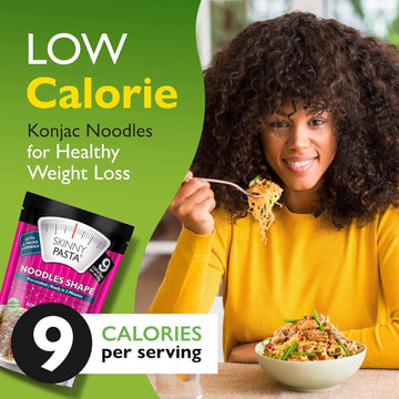 The Real Skinny Pasta - Healthy Konjac Shirataki Noodles - Angel Hair, 6 Pack