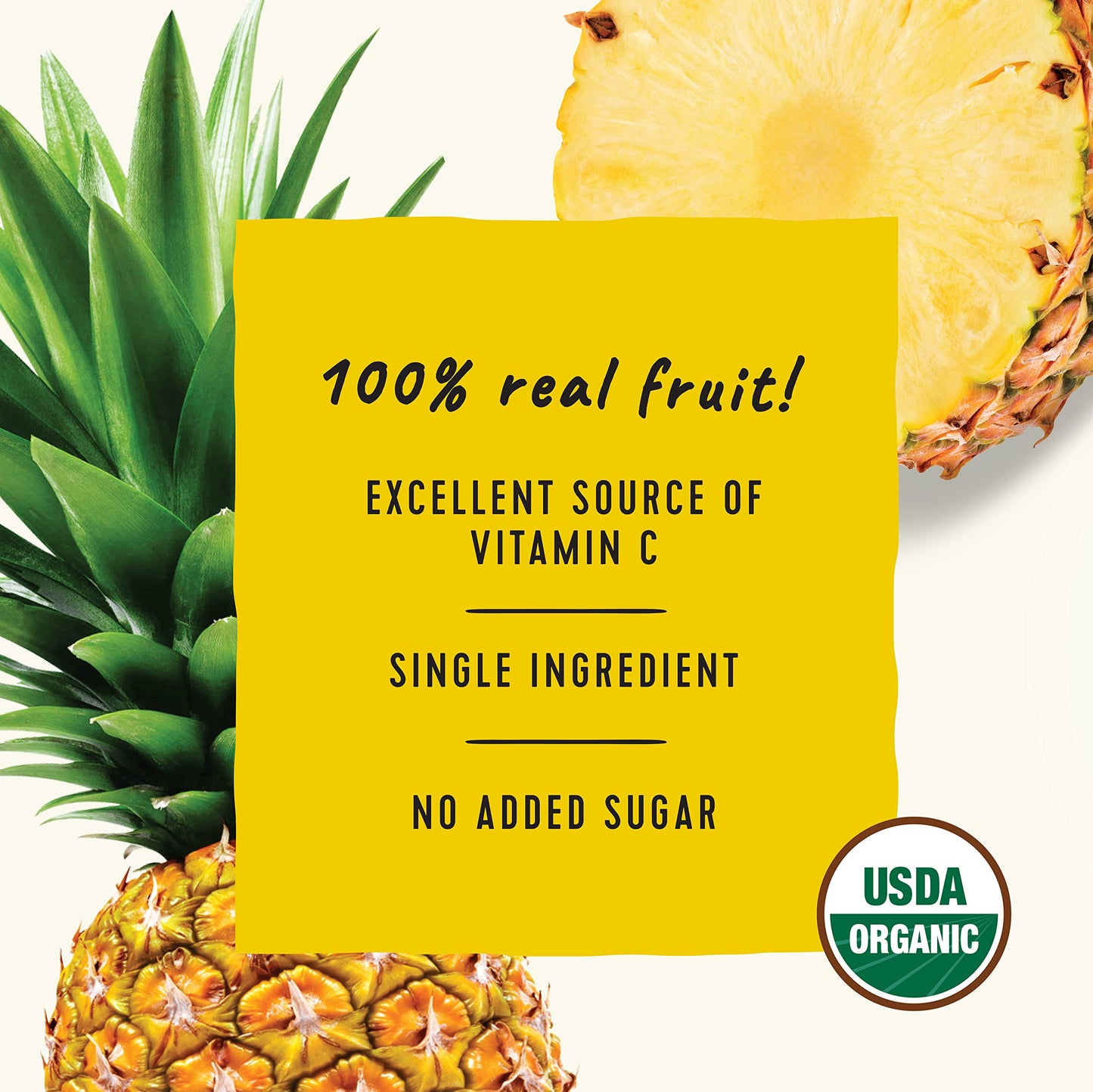 Golden Farms Pineapple Pouches, Single Ingredient Healthy Snacks (Pack Of 12), 100% Pure Fruit, No Added Sugar, Vegan, Gluten-Fr