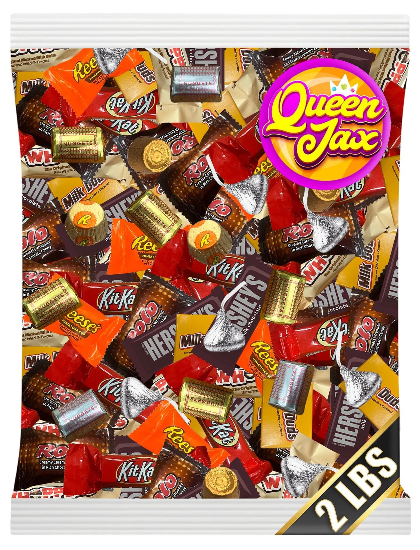 Assorted Chocolate Candy Variety Pack - 2 Lb Bulk Easter Candies Chocolate Mix - Bulk Mini Chocolates Candy Bars Individually Wr