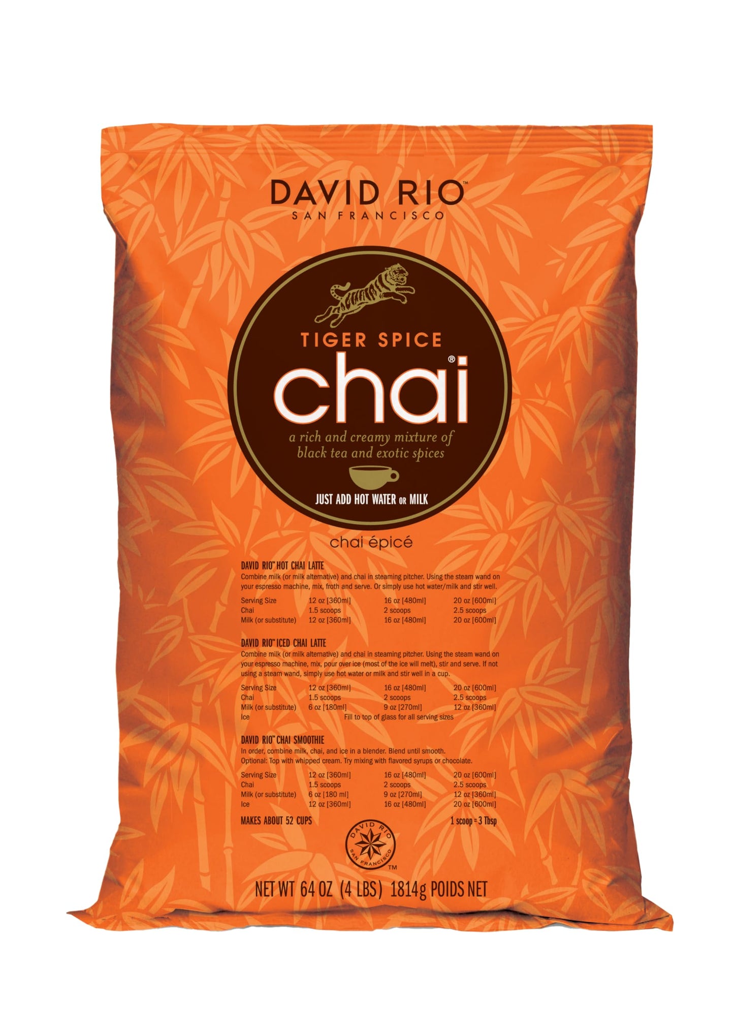 David Rio Tiger Spice Chai, 64 Ounce (Pack Of 1)