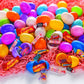Fun Express Candy Filled Easter Eggs - 24 Count - Plastic - Pastel Colors - Easter Hunt Party Supplies