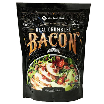 MEMBERS MARK Real Crumbled Bacon, 20 Ounce (Pack of 3)