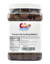 Sarahs Candy Factory, Coating Melting Wafers Milk Chocolate Cocoa Lite in Jar, Kosher and Gluten Free 3 Lbs