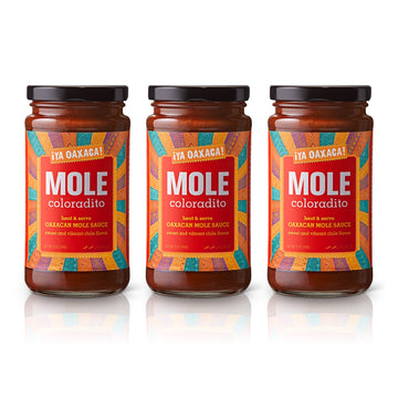 Ya Oaxaca Mole Sauce Coloradito - Mild Spice - Vegan, Gluten Free - 12oz (3pk)