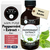 Pure Peppermint Extract - 2 oz - Water-Soluble - By Harvest Moon Delights - Peppermint Extract for Baking, Ice Cream, Drinks, an