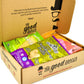 Healthy Vegan Snacks Care Package: Non-Gmo, Vegan Jerky, Protein Bars, Cookies, Fruit & Nuts, Healthy Gift Basket Alternative, S