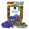 Incas by Asiya Life Organic Butterfly Pea Flower, 4.41 oz, Non-GMO, Caffeine-Free, Vegan, Rich in Antioxidants