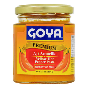 Aj   Amarillo Paste by Goya, Yellow Hot Pepper for Latin Cooking, Peruvian Chili Paste for Sauces, Marinades & Stews, Pasta de A