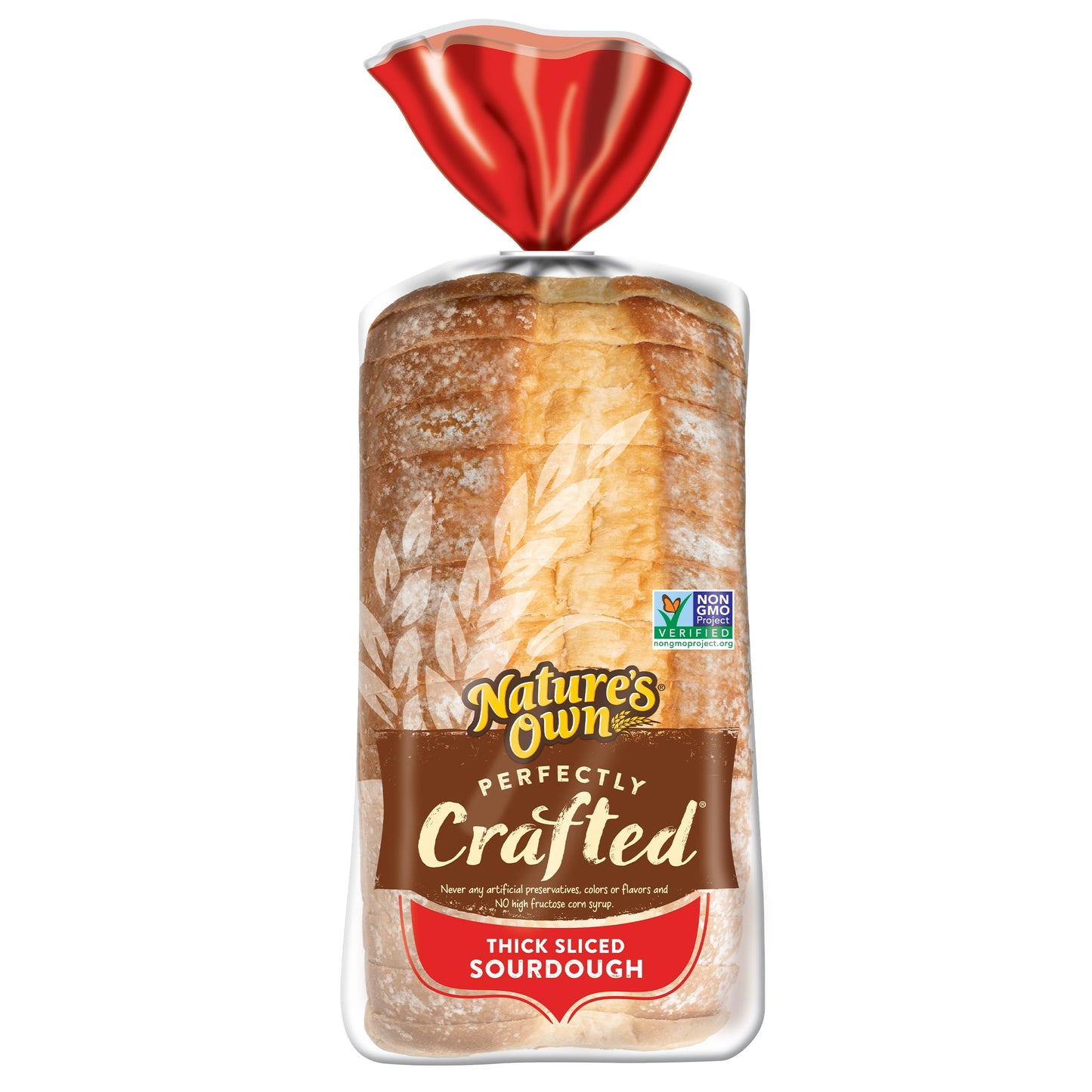 Natures Own Perfectly Crafted Sourdough Bread, Thick Sliced Non-GMO Sourdough Bread, 22 oz Loaf
