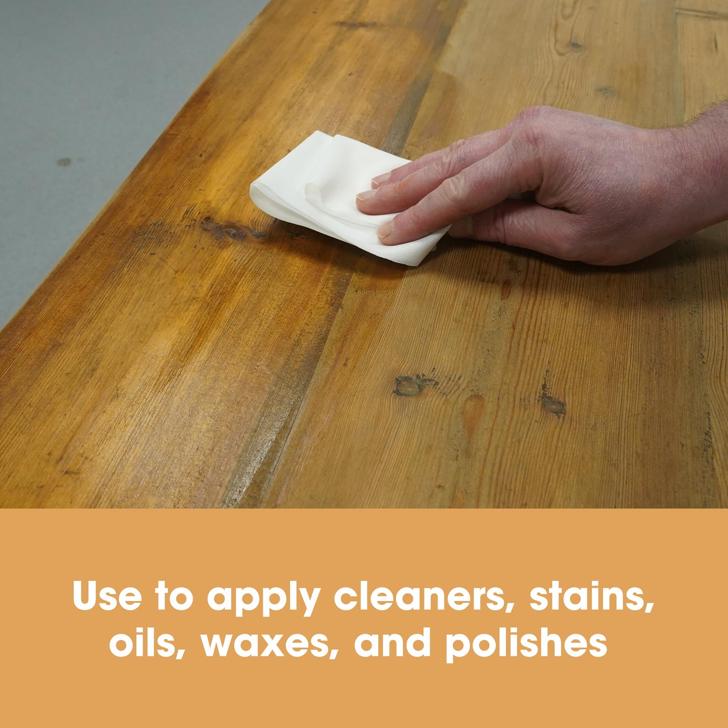 Furniture Clinic Lint Free Cotton Cloths  Eco-Friendly And Reusable Multi-Purpose Application Rags  For Furniture, Home, And Off