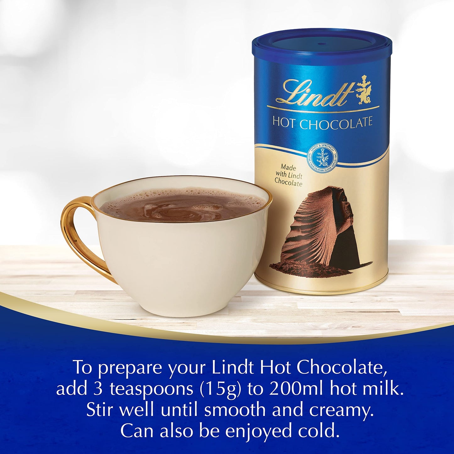 Lindt Hot Chocolate, 300G - Cocoa Powder For Hot Chocolate Mix - European Import