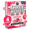 Plant-Based and Vegan Breakfast Cereal by Three Wishes - Strawberry, 4 Pack - More Protein and Less Sugar Snack - Gluten-Free, G
