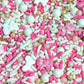 Baby Girl Bows & Pearls Edible Confetti Sprinkles Cake Cookie Cupcake Icecream Donut Quins - 4Oz