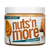 Nuts N More Cookie Butter Peanut Butter Spread, Added Protein All Natural Snack, Low Carb, Low Sugar, Gluten Free, Non-Gmo, High