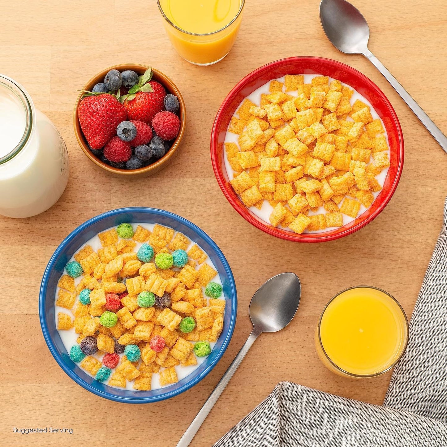 Cap'N Crunch Breakfast Cereal, Oops All Berries, 1.12 Oz Individual Cups (12 Pack)