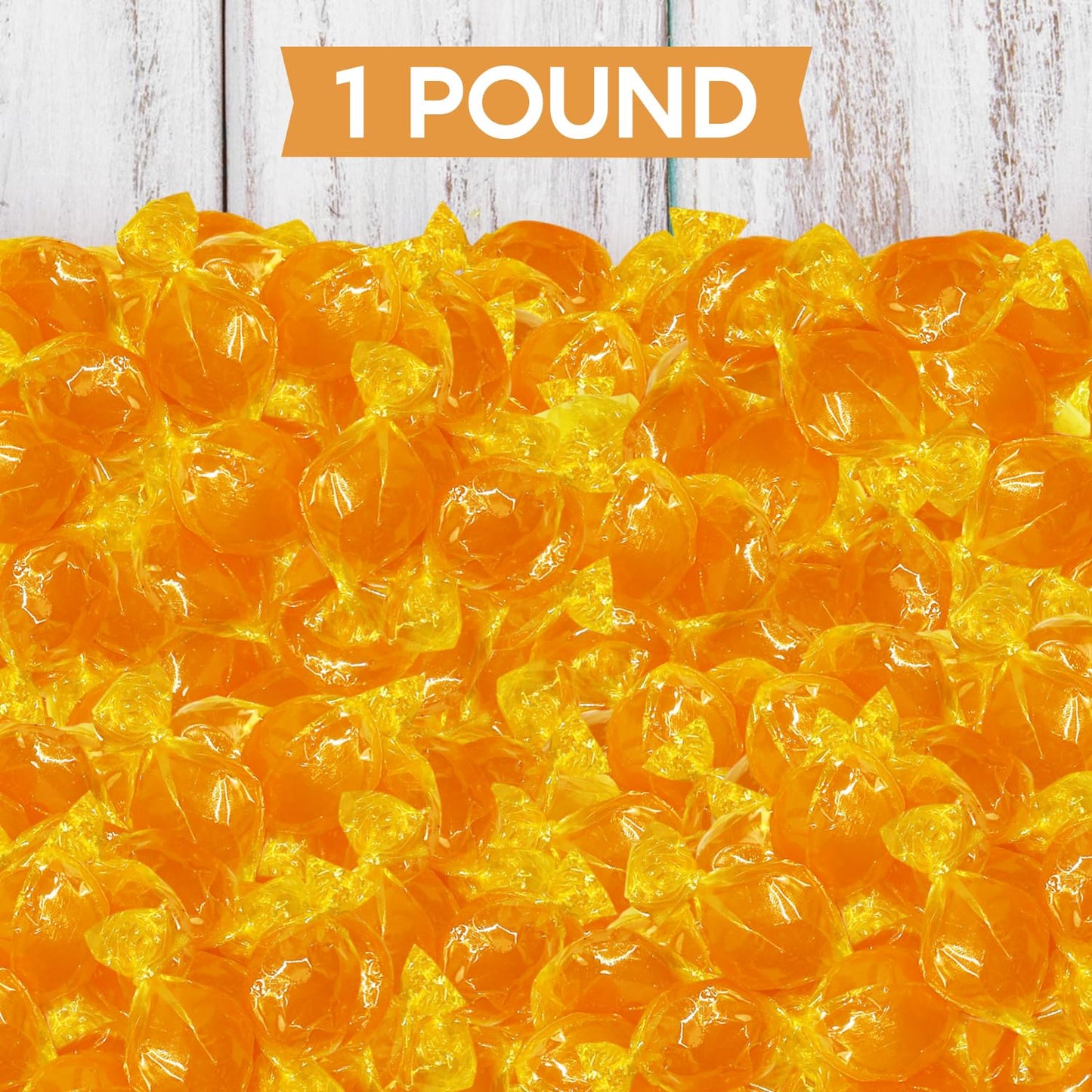 Taboom Butterscotch Hard Candy Discs - Individually Wrapped, Bulk 1lb, Approx 72 Pieces for Parties & Office