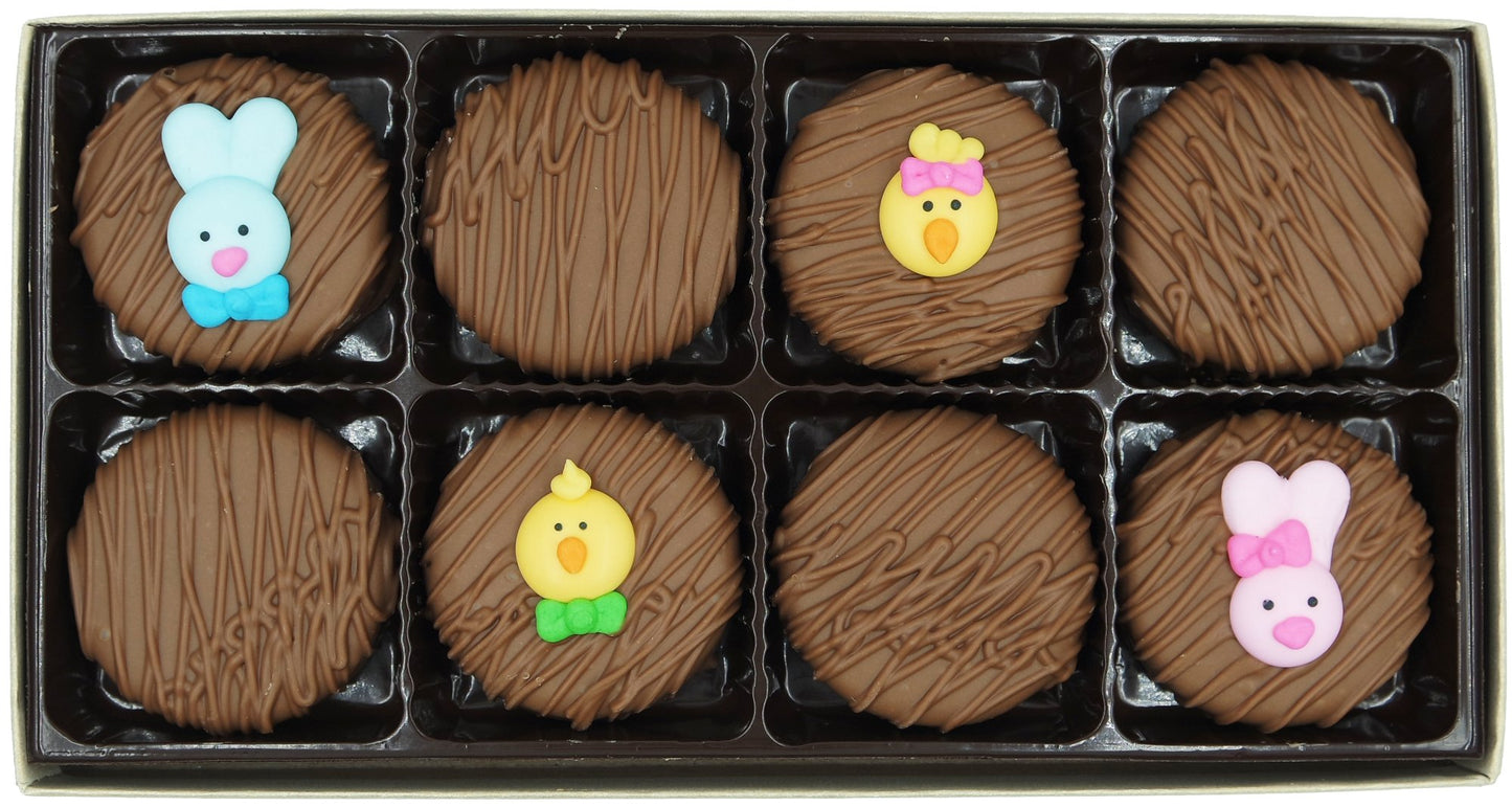 Philadelphia Candies Milk Chocolate Covered OREO Cookies, Easter Faces, 8 oz