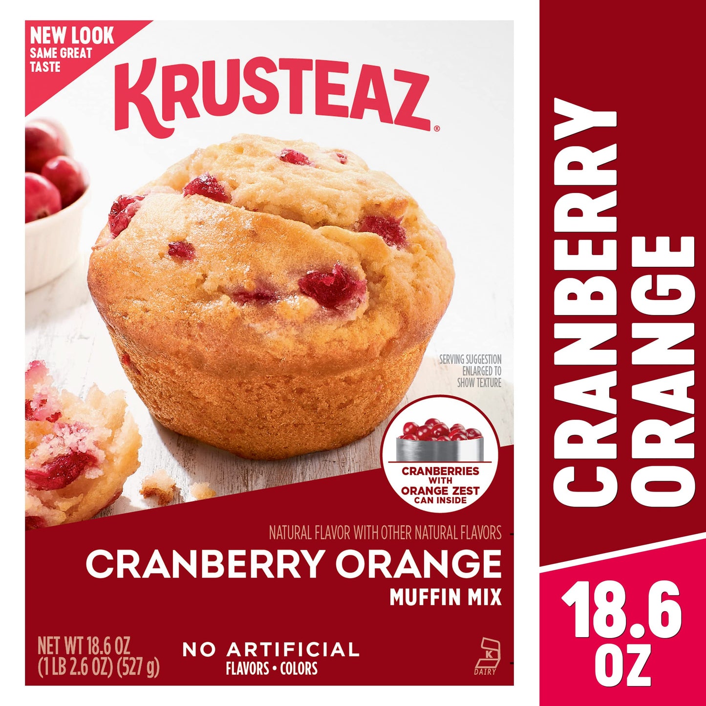 Krusteaz Cranberry Orange Muffin Mix, 18.6 OZ (Pack of 2)
