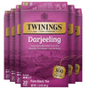 Twinings Darjeeling Black Tea Individually Wrapped Bags, 20 Count (Pack of 6), Delicate Light Taste, Caffeinated, Enjoy Hot or I