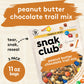 Snak Club Peanut Butter Chocolate Trail Mix with Peanuts, Peanut Butter M&MS, Toffee Peanuts, and Pretzels, 11 oz Resealable Bag