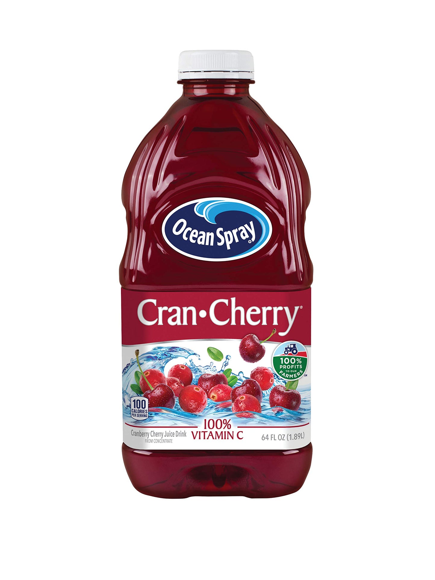 Ocean Spray® Cran-Cherry® Cranberry Cherry Juice Drink, 64 Fl Oz Bottle (Pack Of 8)