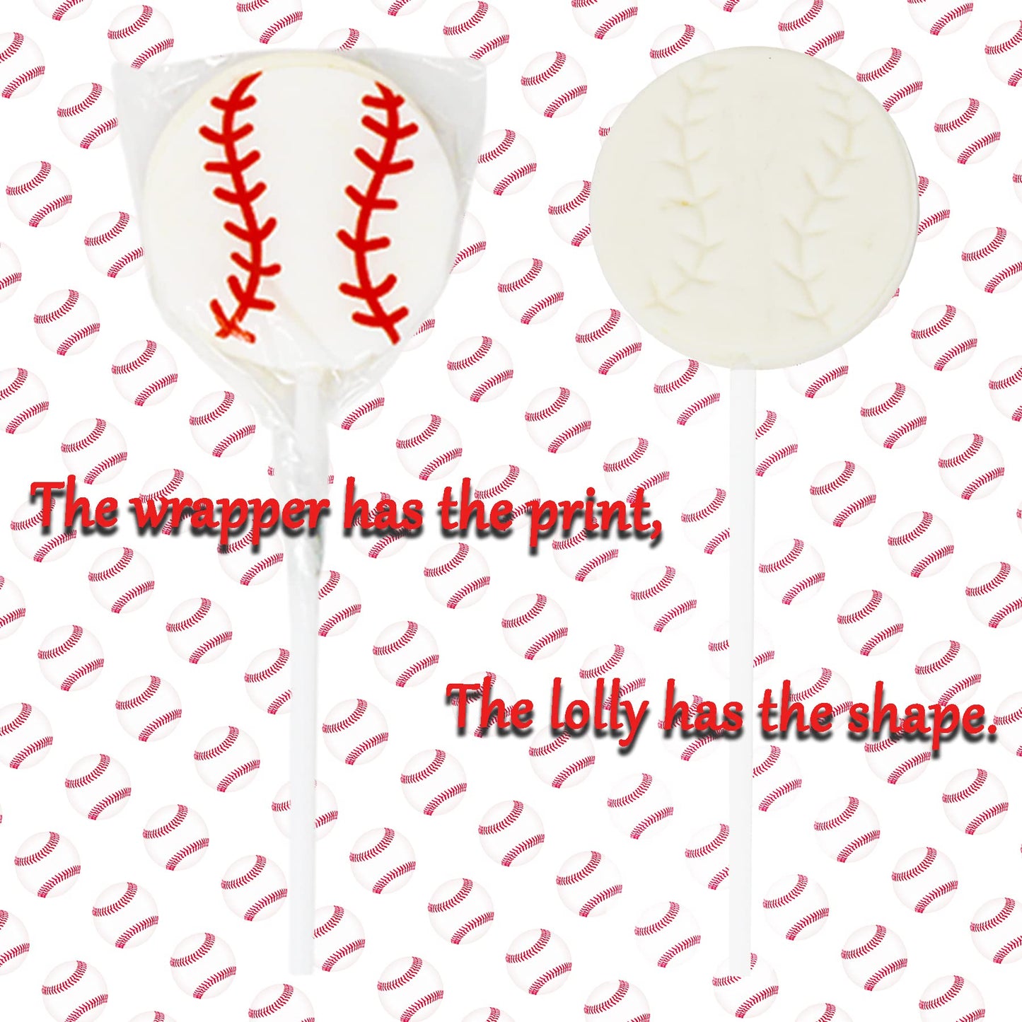 Baseball Lollipops Suckers Sports Pops For Birthday, Sports Event Or Baseball Party Favor, Individually Wrapped 12 Pack