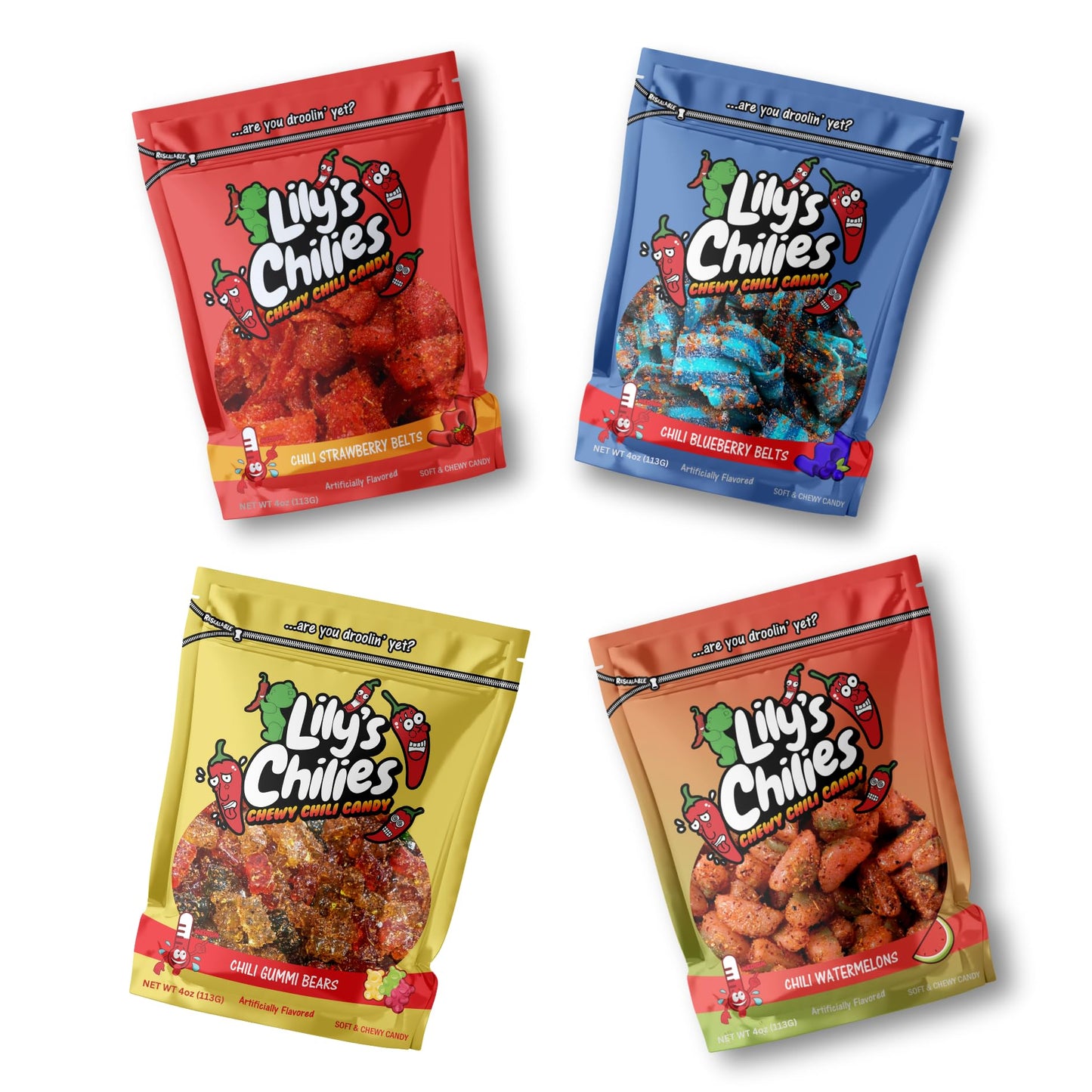 Lilys Chilies, Sour And Chili Chewy Candy (Variety Pack)
