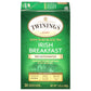 Twinings Irish Breakfast Tea, Decaf Tea Bags, Strong And Distinctive Black Decaffeinated Tea, 20 Individually Wrapped Tea Bags
