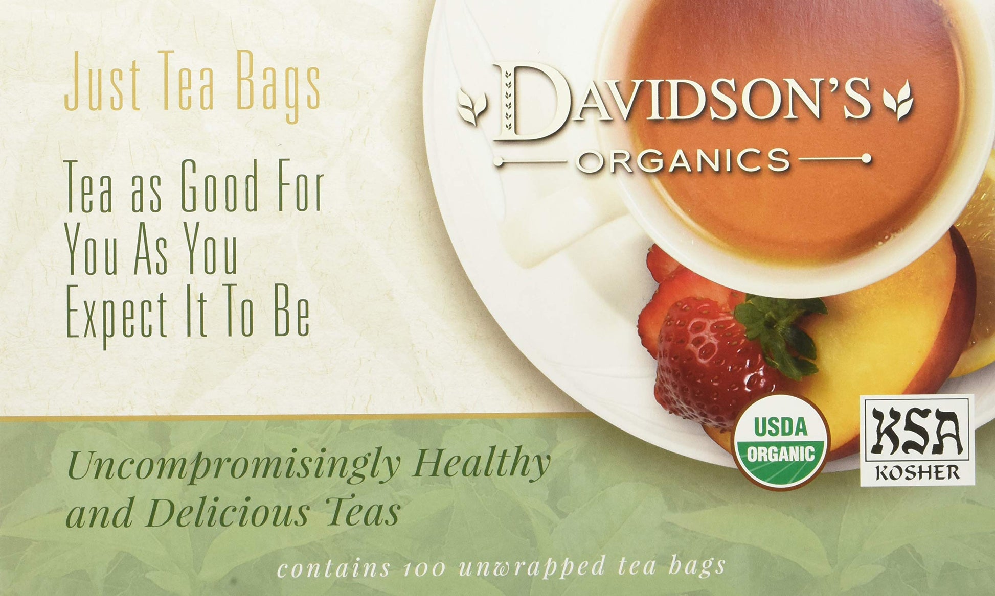 Davidson's Organics, Irish Breakfast, 100-count Unwrapped Tea Bags