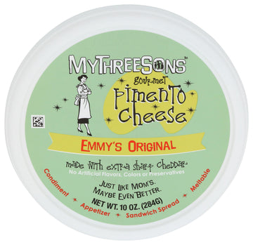 Mythreesons EmmyS Original Pimento Cheese, 10 Oz