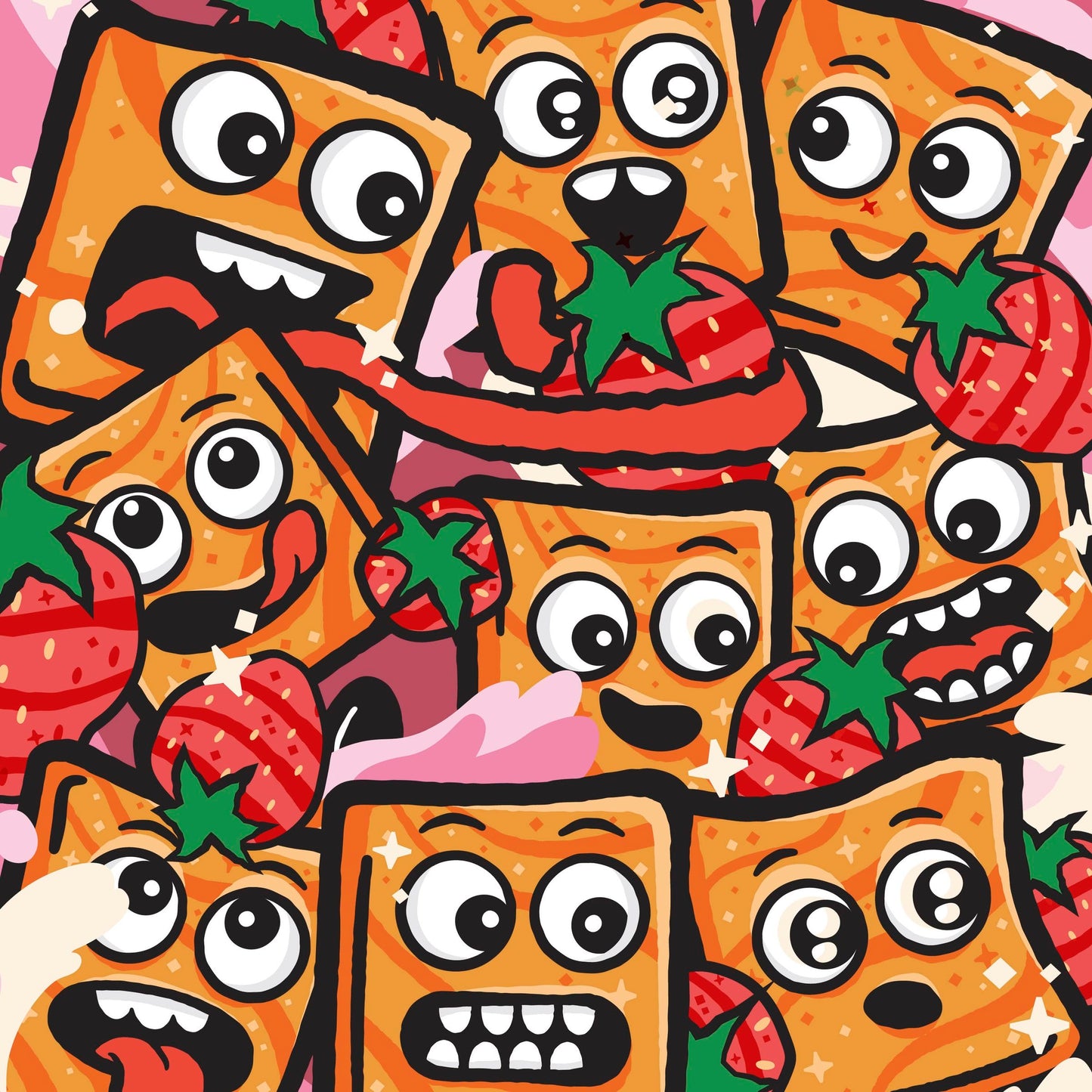 Cinnamon Toast Crunch Breakfast Cereal, Crispy Strawberry Cereal, Family Size, 18.8 oz