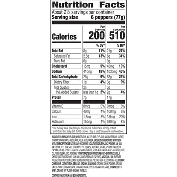 Annies Frozen Pizza Poppers, Uncured Pepperoni, Snacks, 6.8 oz, 15 ct