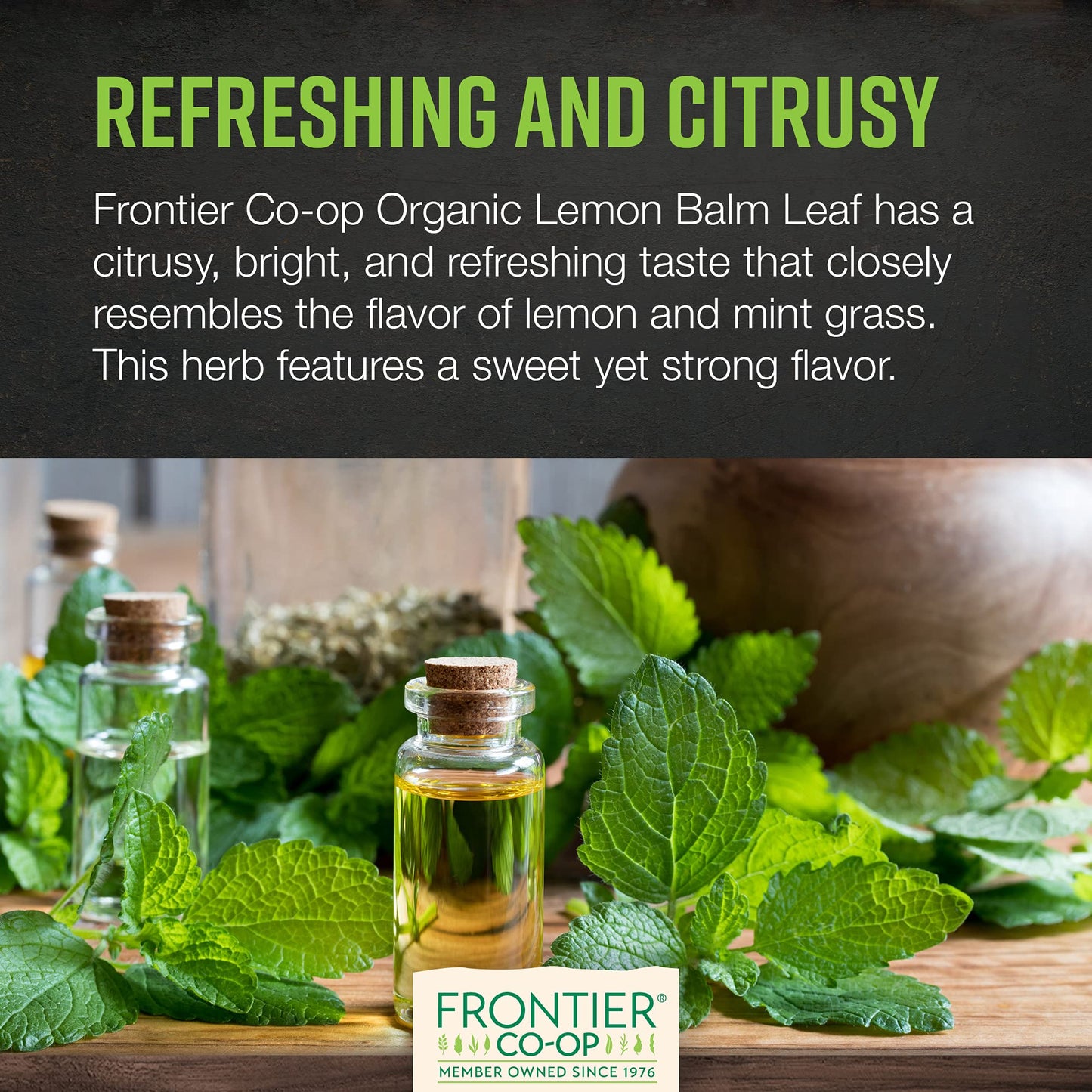 Frontier Co-Op Organic Cut & Sifted Lemon Balm Leaf 1Lb