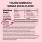 TEAZEN Mango Guava Kombucha Tea, Sugar Free, Live Probiotics, 30 Servings, Hydration Drink Mix
