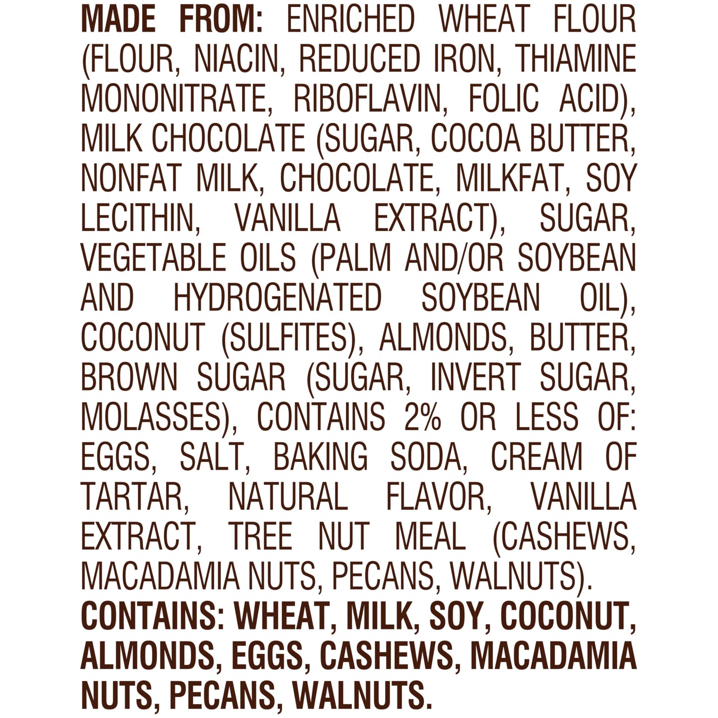 Pepperidge Farm Maui Crispy Milk Chocolate Coconut Almond Cookies, 7.2 oz. Bag