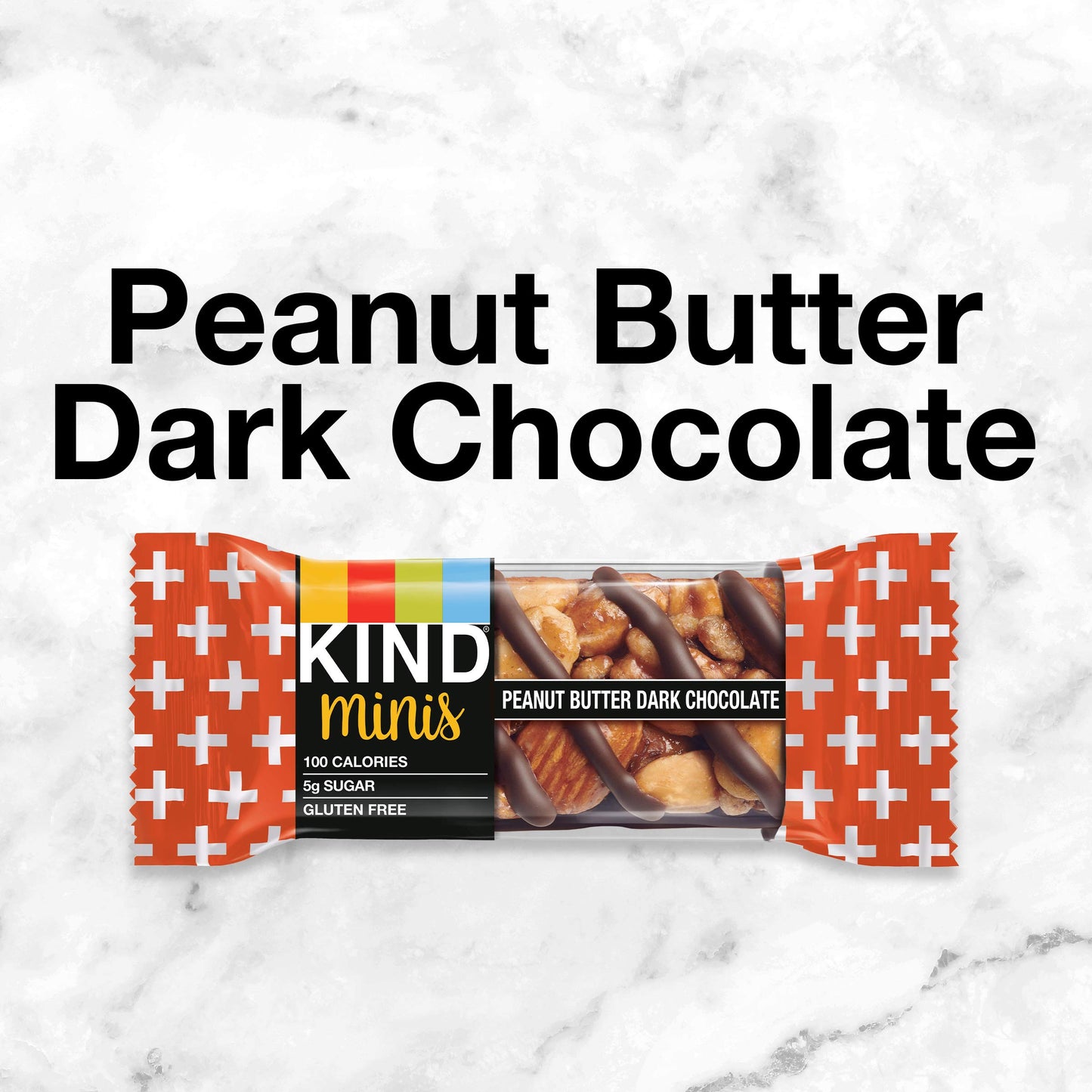 KIND Minis Healthy Snack Bar  Peanut Butter Dark Chocolate  3g Protein  Gluten Free Bars  0.7 OZ  (80 Count)