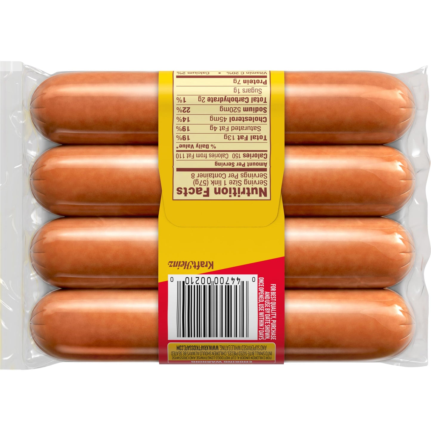 Oscar Mayer Jumbo Wieners Hot Dogs, 8 ct Pack