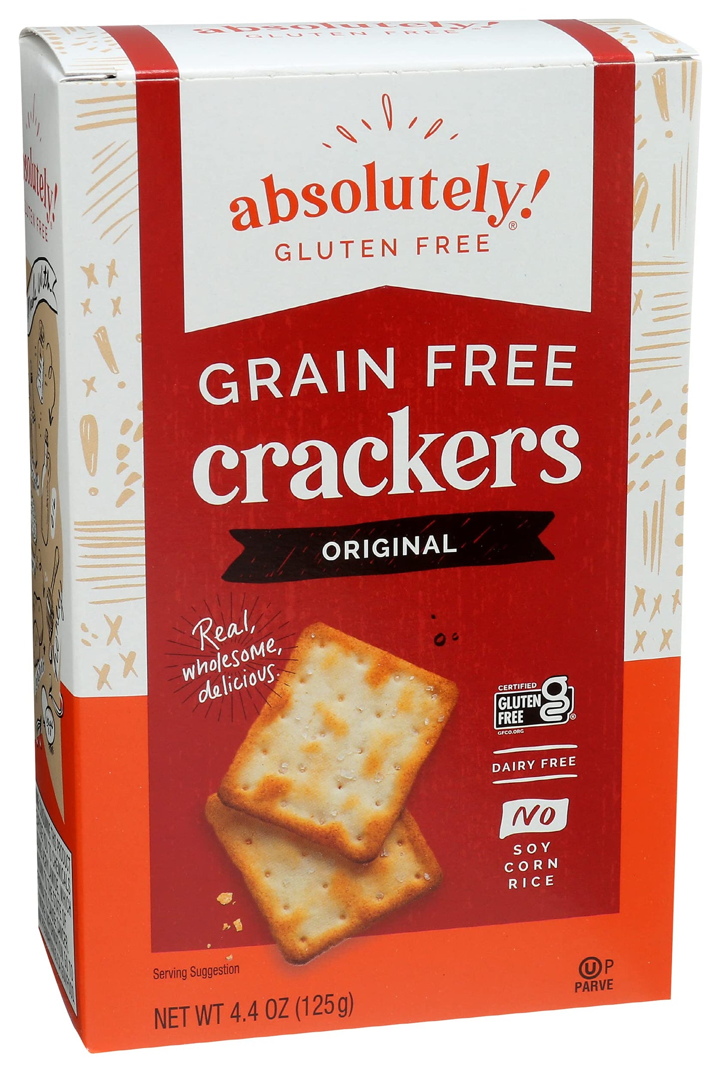 Absolutely Gluten Free Crackers, Original 4.4-Ounce