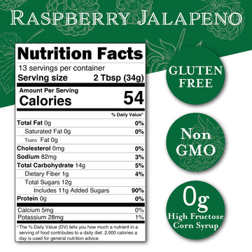 Cornabys Raspberry Jalapeno Spicy Sauce (14.9 Oz.) Pack Of 1 | Perfect Combination Of Sweet And Spicy | Grilling Sauce For Chick